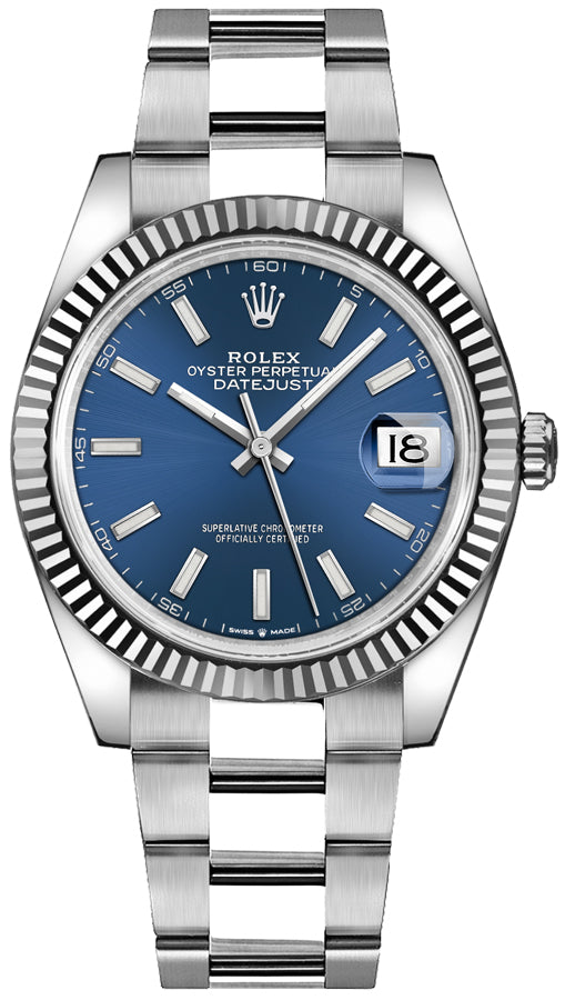 ROLEX Datejust 41 Blue Dial Oyster Bracelet Watch 126334-0001 1