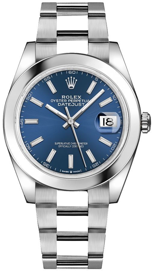ROLEX Datejust 41 Blue Dial Men'S Watch 126300-0001 1
