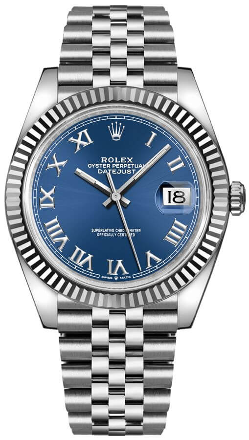 ROLEX Datejust 41 Blue Roman Numeral Dial Men'S Watch 126334-0026 1