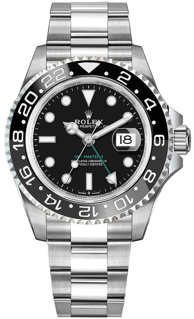 ROLEX Gmt-Master Ii Black & Grey Ceramic Bezel Men'S Watch 126710Grnr-0004 1