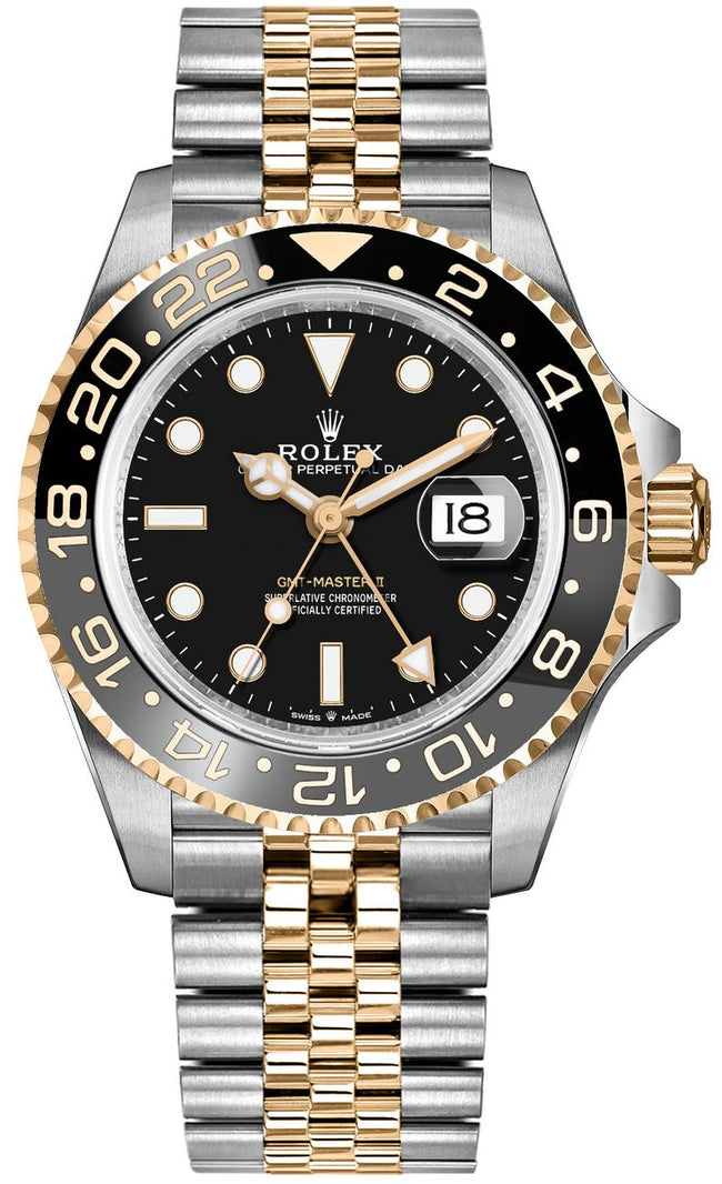 ROLEX Gmt-Master Ii Yellow Gold & Steel Men'S Watch 126713Grnr-0001 1