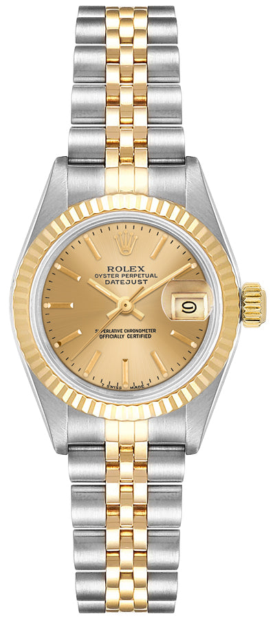 ROLEX Lady-Datejust 26 Champagne Dial Women'S Watch 69173 1