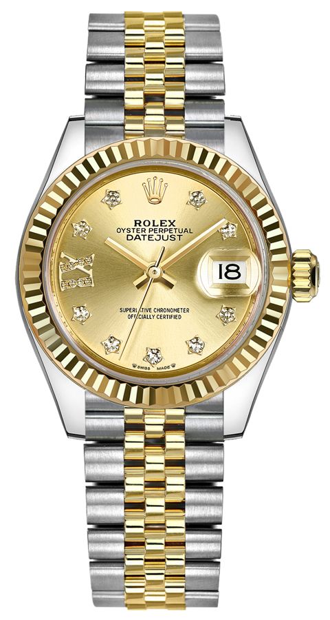 ROLEX Lady-Datejust 28 Diamonds Luxury Women'S Watch 279173-0021 1