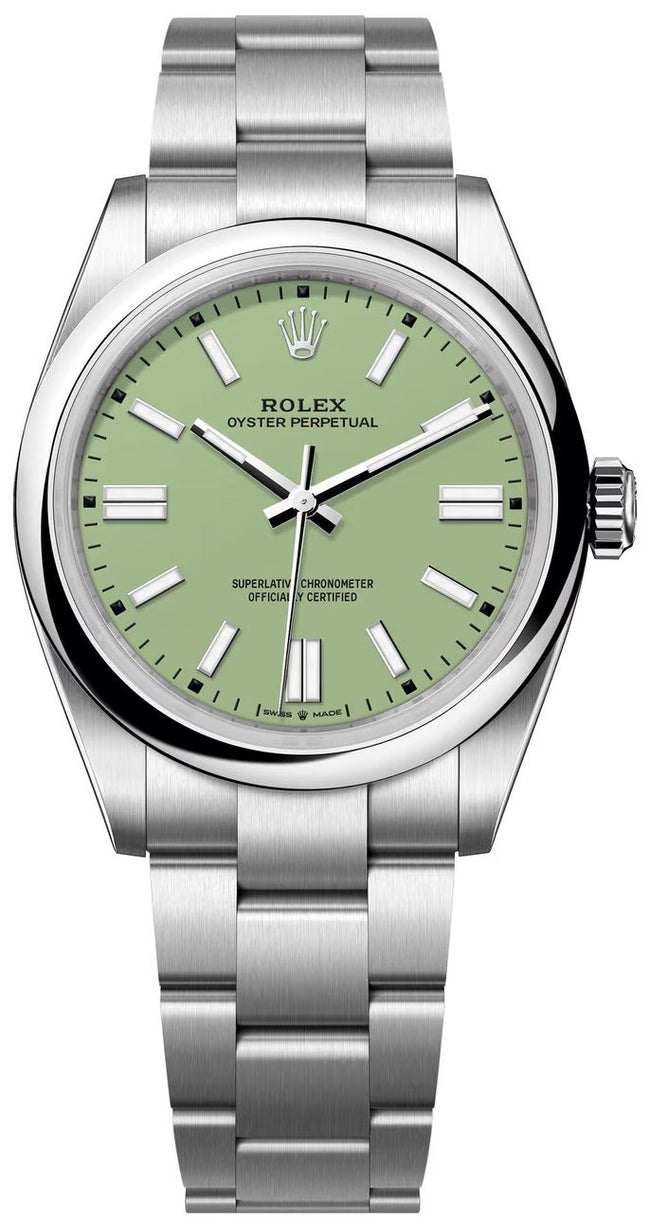 ROLEX Oyster Perpetual 41 Green Dial Men'S Watch 134300-0006 1