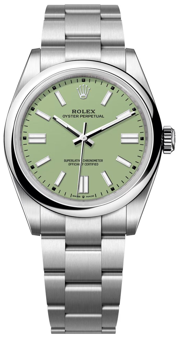 ROLEX Oyster Perpetual 41 Green Dial Men'S Watch 134300-0006 1