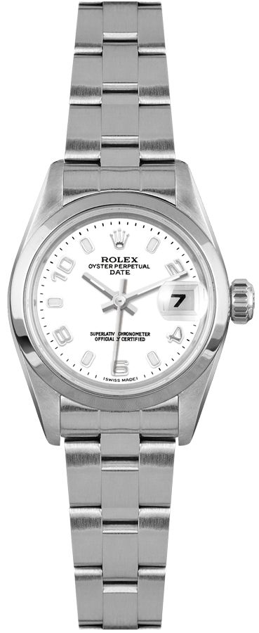 ROLEX Oyster Perpetual 26 Stainless Steel White Arabic Dial Women'S Watch 79160 1