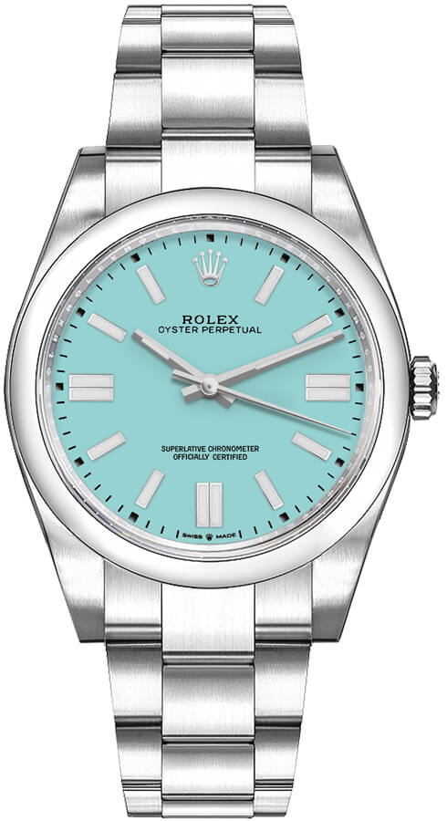 ROLEX Oyster Perpetual 36 Turquoise Dial Midsize Watch 126000-0006 1