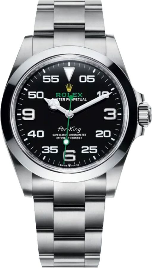 ROLEX Oyster Perpetual Air-King Black Dial Men'S Watch 126900-0001 1