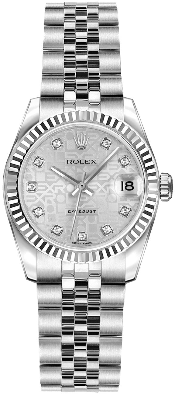 ROLEX Lady-Datejust 26 Silver Women'S Watch 179174 1