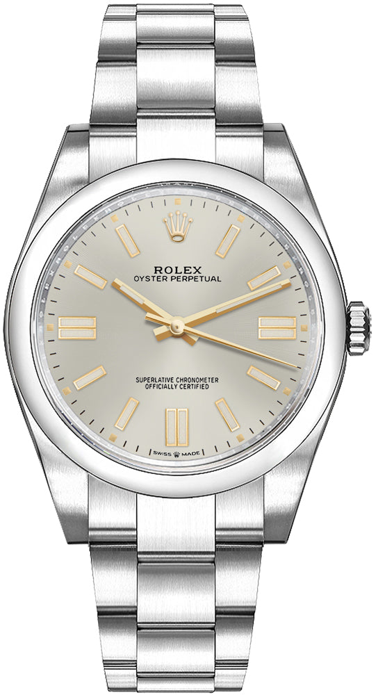 ROLEX Oyster Perpetual Silver Dial 36Mm Women'S Watch 126000-0001 1