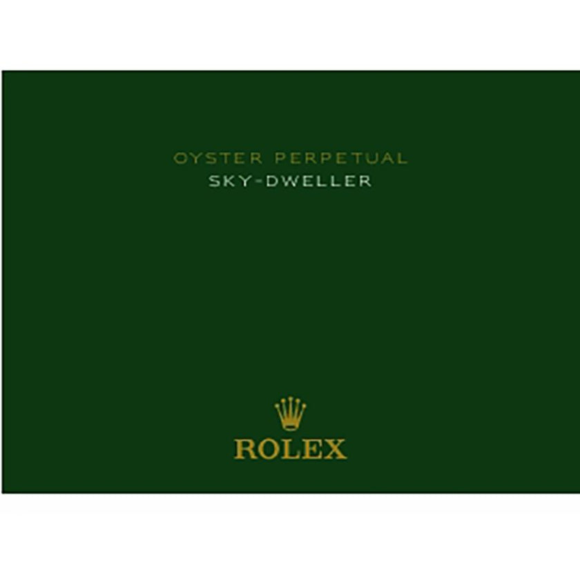 ROLEX Sky-Dweller 18K Yellow Gold Oysterflex Men'S Watch 336238-0002 4