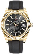 ROLEX Sky-Dweller 18K Yellow Gold Oysterflex Men'S Watch 336238-0002 1