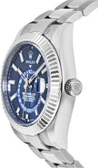 ROLEX Sky-Dweller Fluted Bezel Oystersteel Men'S Watch 326934-0003 2