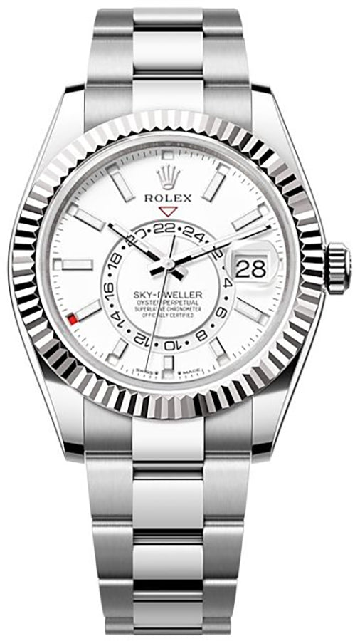 ROLEX Sky-Dweller White Gold Bezel Oyster Bracelet Men'S Watch 336934-0003 1