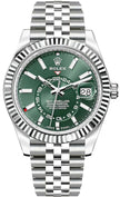 ROLEX Sky-Dweller White Gold Fluted Bezel Men'S Watch 336934-0002 1