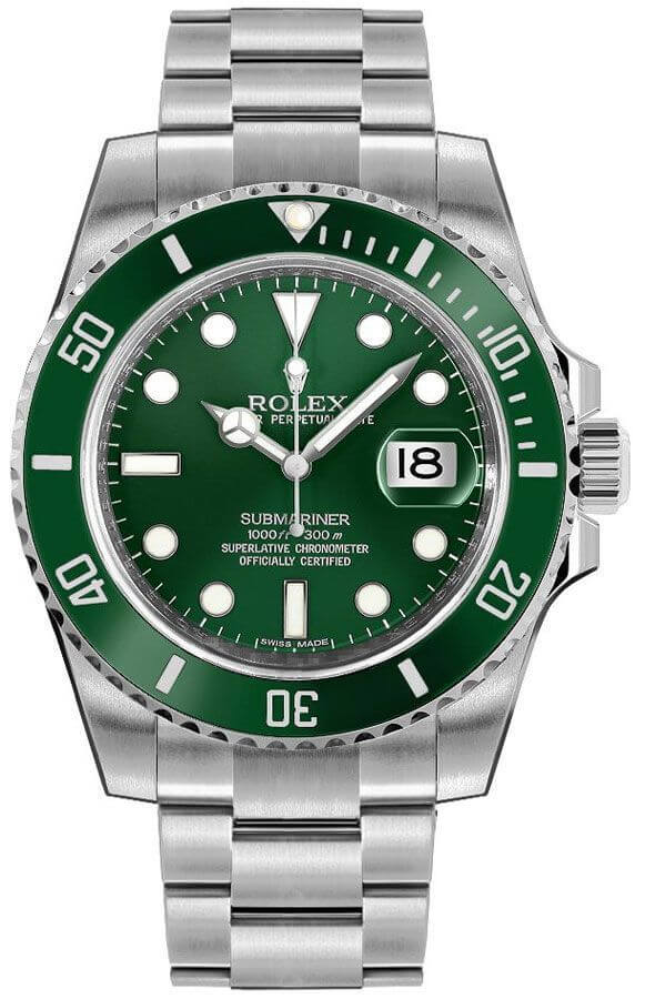 ROLEX Submariner Date Hulk Oystersteel Green Dial Men'S Watch 116610Lv-0002 1