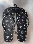 [At India] KARL LAGERFELD Zorica Patent PIN Flip Flop Sandal