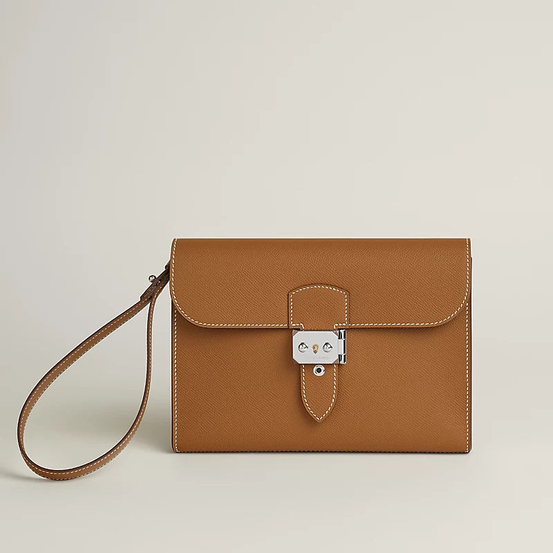 [Brand New] HERMES Sac a Depeches 24 Pouch Gold