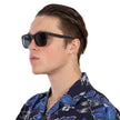 FERRAGAMO Salvatore Blue Rectangular Men's Sunglasses SF998S 002 57