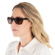 FERRAGAMO Salvatore Grey Cat Eye Sunglasses SF958S 214 55