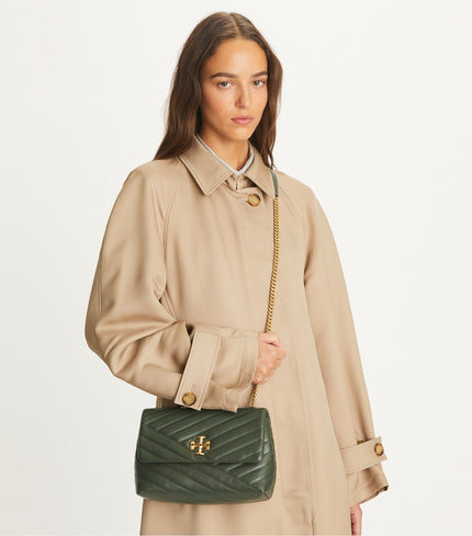 TORY BURCH Small Kira Chevron Shoulder Bag - Sycamore