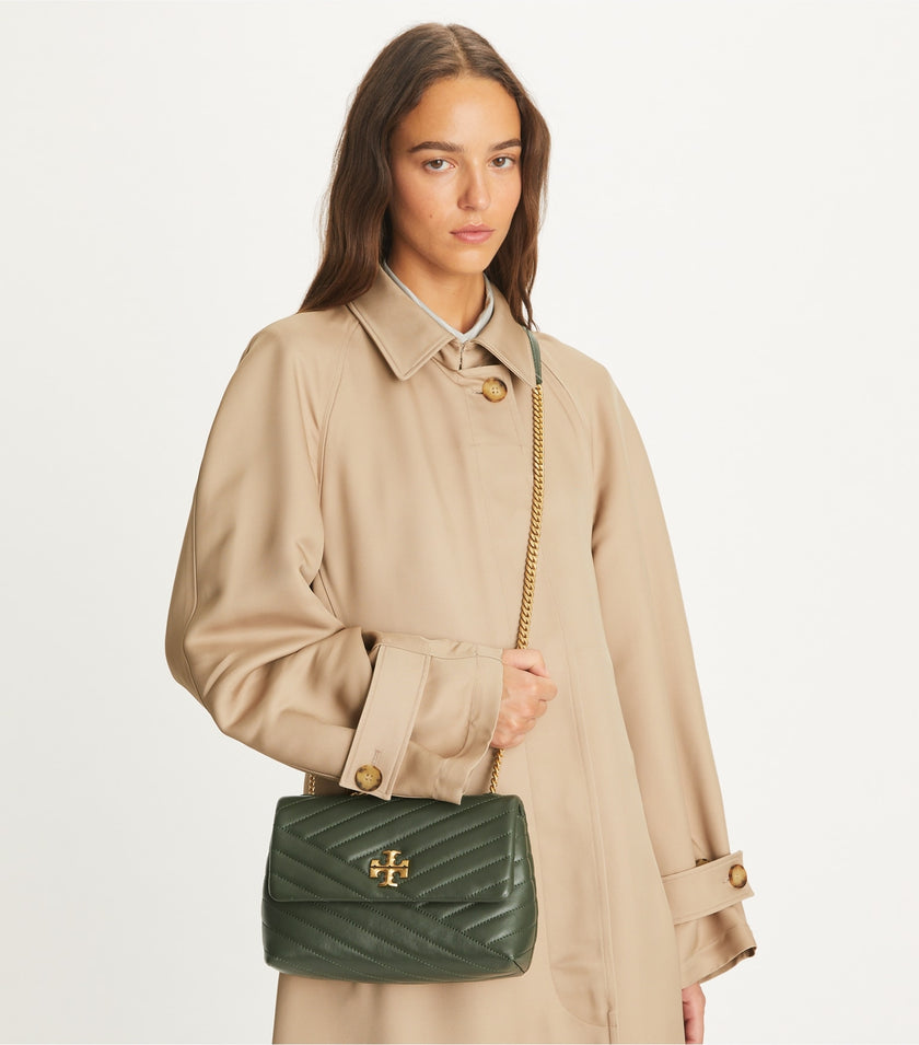TORY BURCH Small Kira Chevron Shoulder Bag - Sycamore