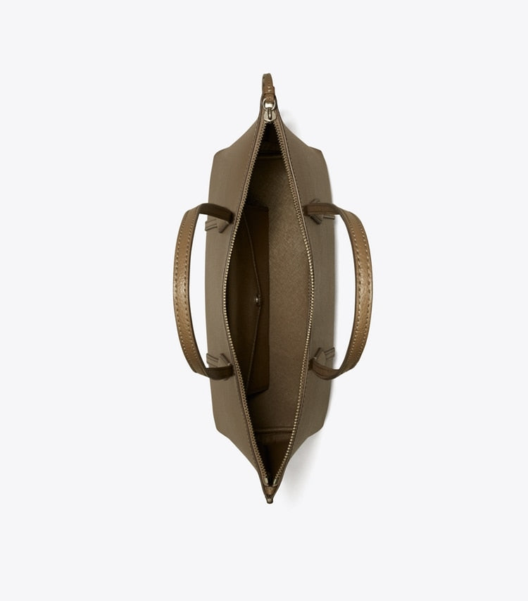 [Arriving at India] TORY BURCH  Small Perry ZIP Tote - Wild Mushroom