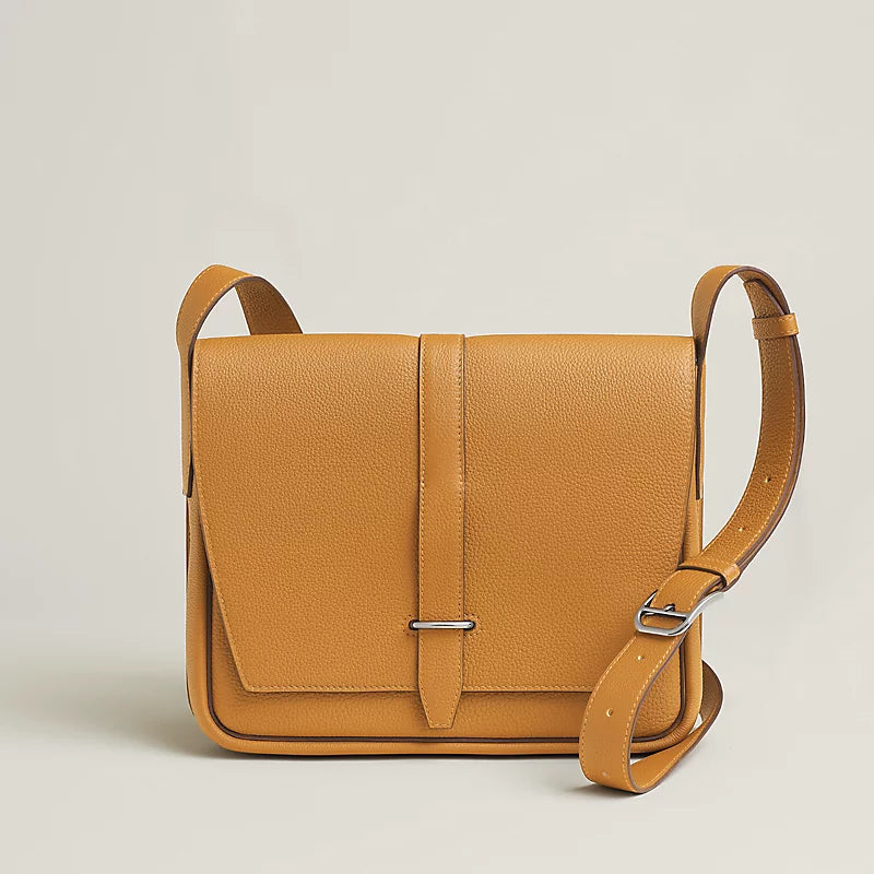 [Brand New] HERMES Steve Light Junior Messenger Bag Naturel Sable