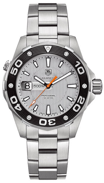 TAG HEUER Aquaracer Stainless Steel Silver Dial Men'S Watch Waj1111.Ba0870 1