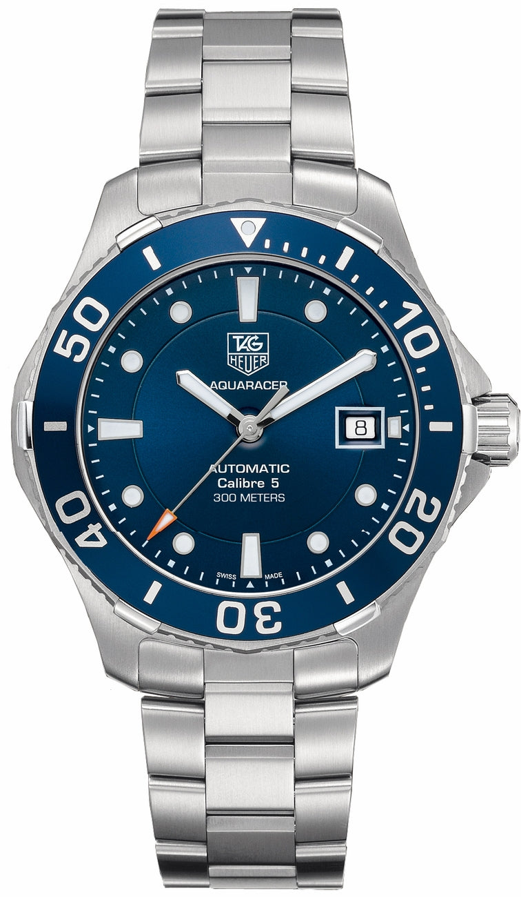 TAG HEUER Aquaracer Calibre 5 Blue Dial Men'S Watch Wan2111.Ba0822 1