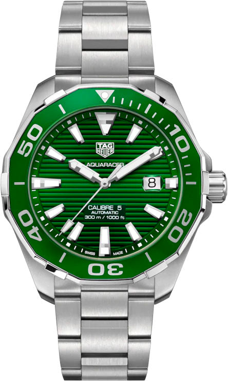 TAG HEUER Aquaracer Automatic 43Mm Green Dial Men'S Watch Way201S.Ba0927 1