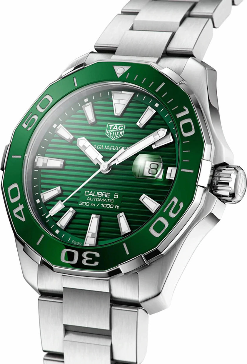 TAG HEUER Aquaracer Automatic 43Mm Green Dial Men'S Watch Way201S.Ba0927 2