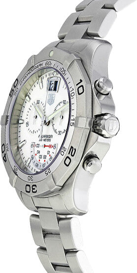 TAG HEUER Aquaracer Grande Date Silver Dial Men'S Watch Caf101B.Ba0821 2
