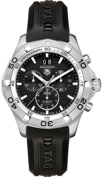 TAG HEUER Aquaracer Chronograph Black Dial Men'S Watch Caf101E.Ft8011 1