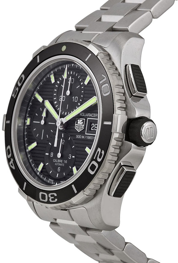 TAG HEUER Aquaracer Calibre 16 Black Dial Men'S Watch Cak2111.Ba0833 2