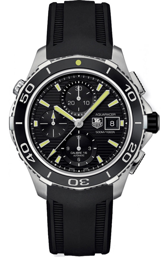 TAG HEUER Aquaracer 500M Black Dial Men'S Watch Cak2111.Ft8019 1