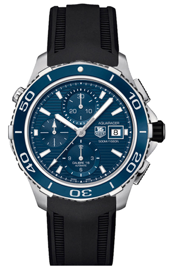 TAG HEUER Aquaracer 43Mm Blue Dial Men'S Watch Cak2112.Ft8019 1