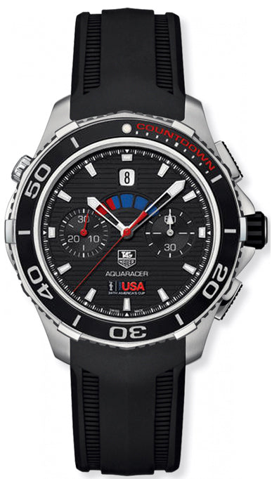 TAG HEUER Aquaracer Calibre 72 Black Dial Men'S Watch Cak211B.Ft8019 1