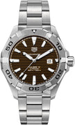 TAG HEUER Aquaracer Calibre 5 Brown Dial Men'S Watch Way2018.Ba0927 1
