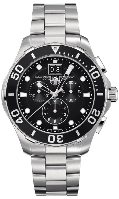 TAG HEUER Aquaracer Chronograph Black Dial Men'S Watch Can1010.Ba0821 1