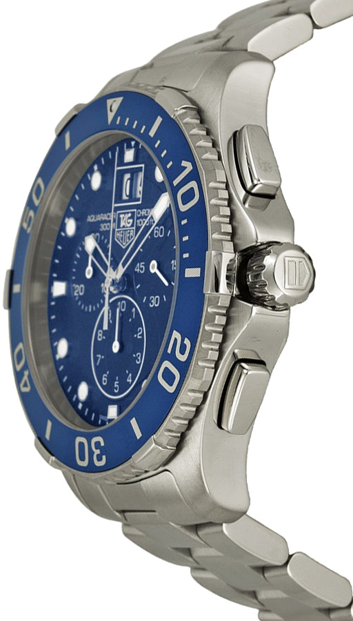 TAG HEUER Aquaracer Chronograph Blue Dial Men'S Watch Can1011.Ba0821 2