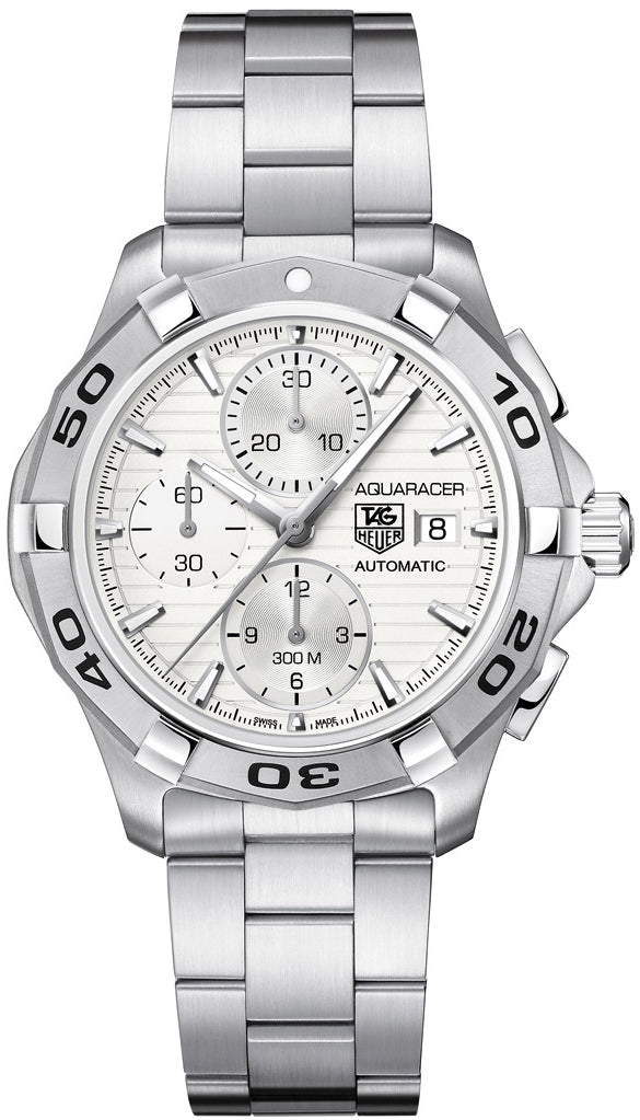 TAG HEUER Aquaracer Silver Dial Automatic Men'S Watch Cap2111.Ba0833 1