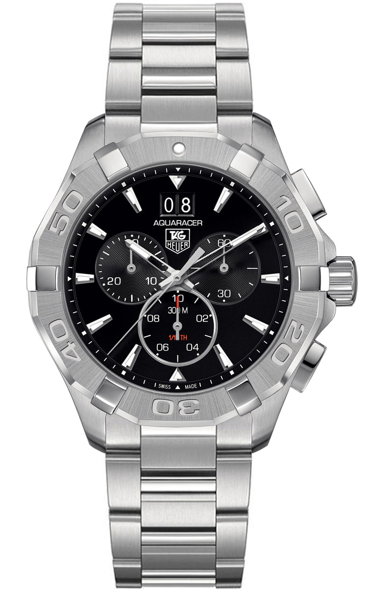 TAG HEUER Aquaracer Chronograph Steel Men'S Watch Cay1110.Ba0927 1