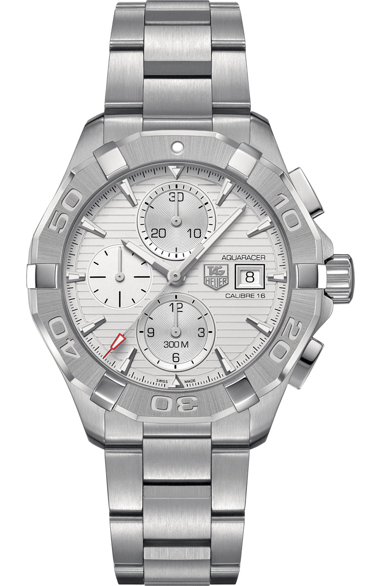 TAG HEUER Aquaracer Calibre 16 300M Silver Dial Men'S Watch Cay2111.Ba0927 1