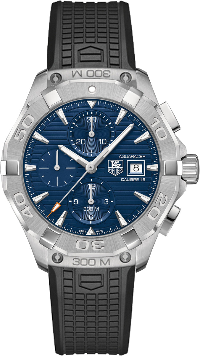 TAG HEUER Aquaracer Blue Dial Chronograph Men'S Watch Cay2112.Ft6041 1