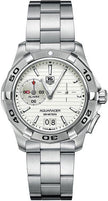 TAG HEUER Aquaracer White Dial Men'S Alarm Watch Wap111Y.Ba0831 1