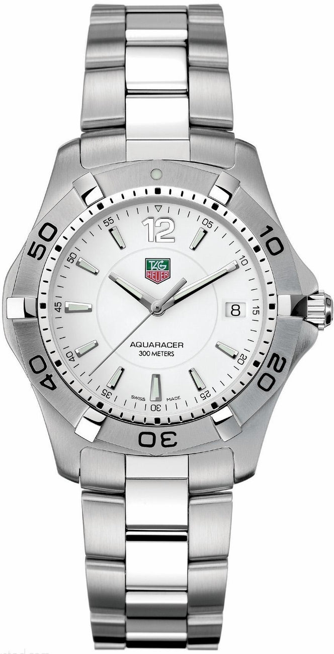 TAG HEUER Aquaracer White Dial Men'S Watch Waf1111.Ba0801 1
