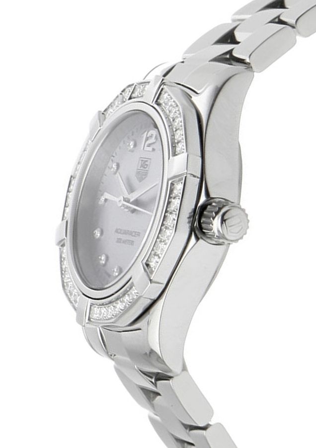 TAG HEUER Aquaracer Blue Pearl & Diamond Dial Women'S Watch Waf141J.Ba0813 2