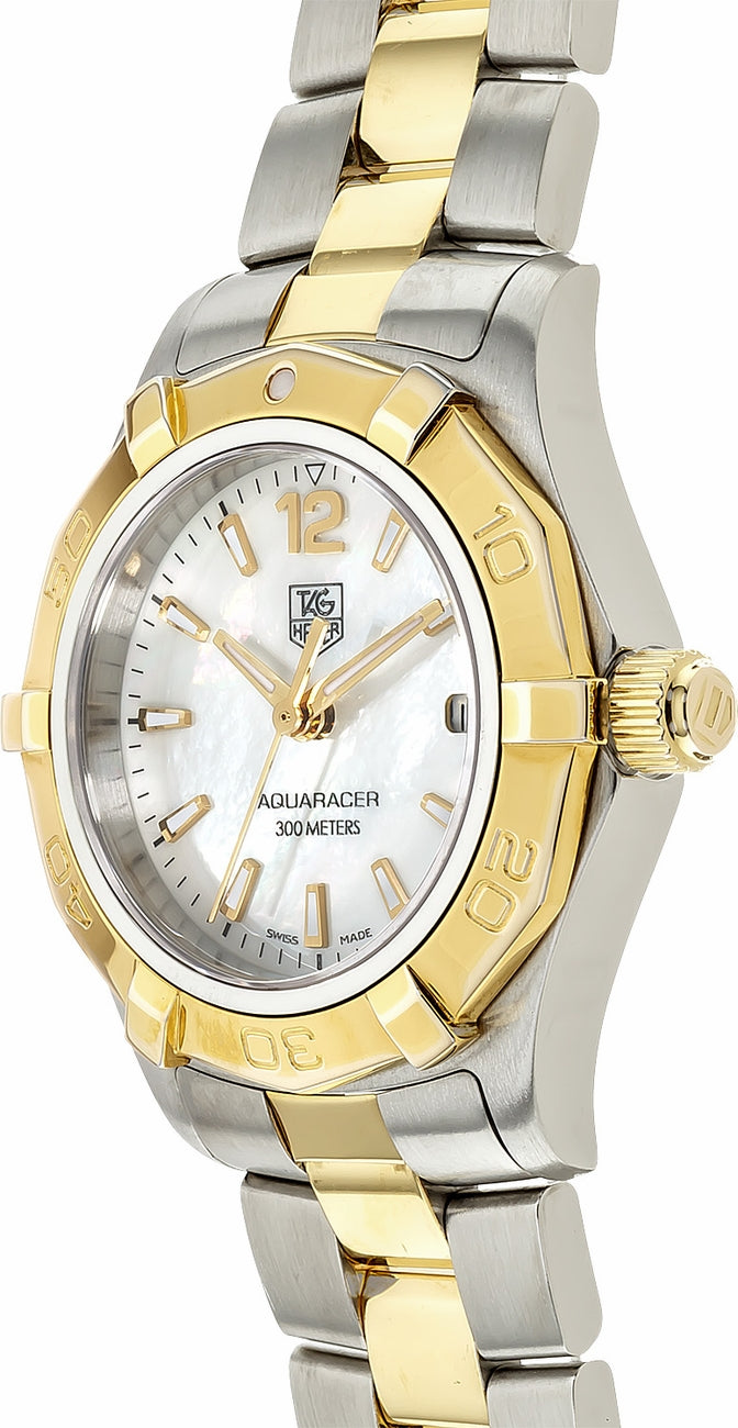 TAG HEUER Aquaracer Steel & Gold Women'S Watch Waf1424.Bb0814 2