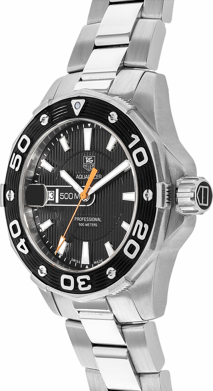 TAG HEUER Aquaracer Black Dial Men'S Watch Waj1110.Ba0870 2